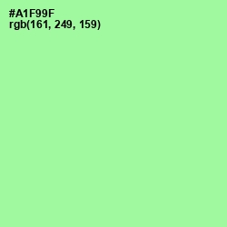 #A1F99F - Mint Green Color Image