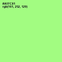 #A1FC81 - Mint Green Color Image