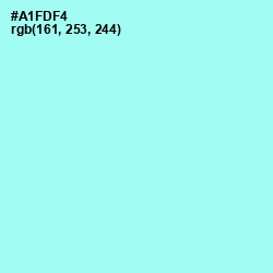 #A1FDF4 - Ice Cold Color Image
