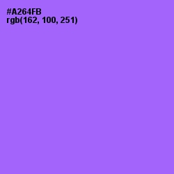 #A264FB - Medium Purple Color Image