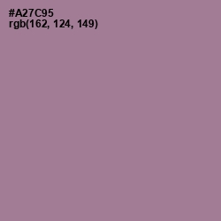 #A27C95 - Turkish Rose Color Image