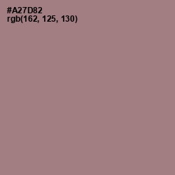 #A27D82 - Turkish Rose Color Image