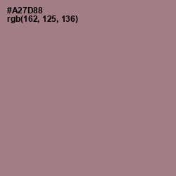 #A27D88 - Turkish Rose Color Image