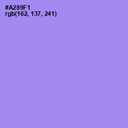 #A289F1 - Dull Lavender Color Image