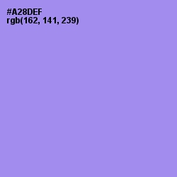 #A28DEF - Dull Lavender Color Image