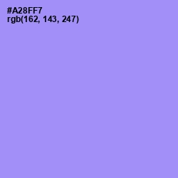 #A28FF7 - Dull Lavender Color Image