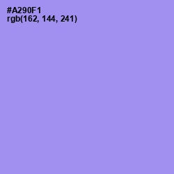 #A290F1 - Dull Lavender Color Image