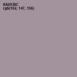 #A2939C - Dusty Gray Color Image