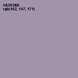 #A293AB - Amethyst Smoke Color Image