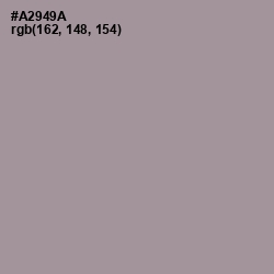 #A2949A - Dusty Gray Color Image