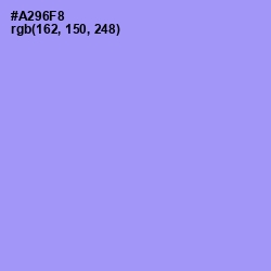 #A296F8 - Dull Lavender Color Image