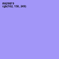 #A296F9 - Dull Lavender Color Image