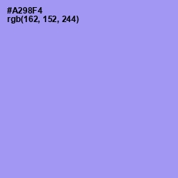 #A298F4 - Dull Lavender Color Image