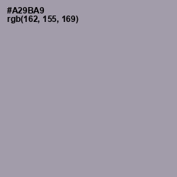 #A29BA9 - Amethyst Smoke Color Image
