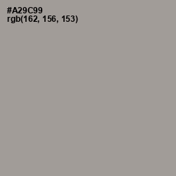 #A29C99 - Dusty Gray Color Image