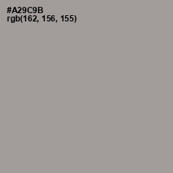 #A29C9B - Dusty Gray Color Image