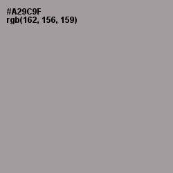 #A29C9F - Dusty Gray Color Image