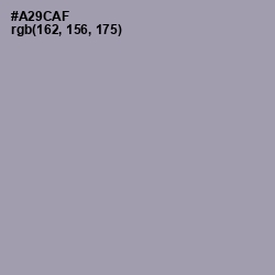 #A29CAF - Amethyst Smoke Color Image