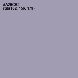 #A29CB3 - Amethyst Smoke Color Image