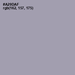 #A29DAF - Amethyst Smoke Color Image