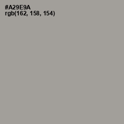 #A29E9A - Dusty Gray Color Image