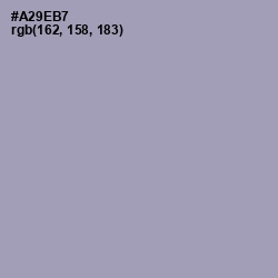 #A29EB7 - Amethyst Smoke Color Image