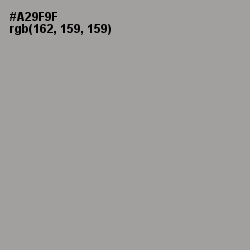 #A29F9F - Dusty Gray Color Image