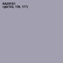 #A29FB1 - Amethyst Smoke Color Image