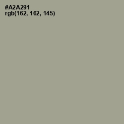 #A2A291 - Gray Olive Color Image