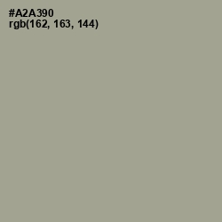 #A2A390 - Gray Olive Color Image