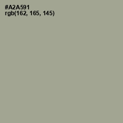 #A2A591 - Gray Olive Color Image