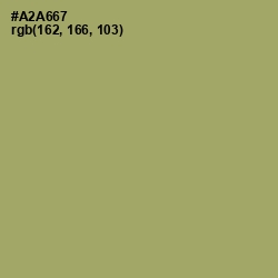 #A2A667 - Green Smoke Color Image