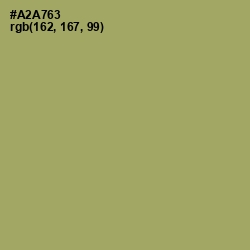 #A2A763 - Green Smoke Color Image