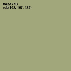 #A2A77B - Green Smoke Color Image