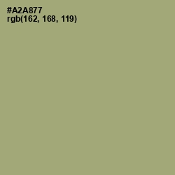 #A2A877 - Green Smoke Color Image
