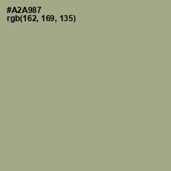 #A2A987 - Tallow Color Image
