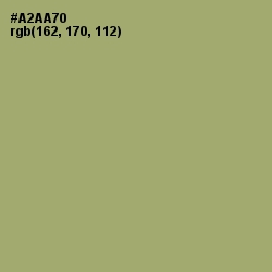 #A2AA70 - Green Smoke Color Image