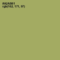 #A2AB61 - Green Smoke Color Image