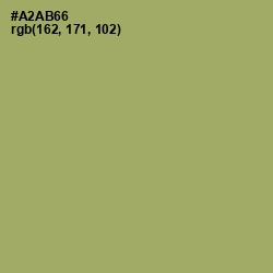 #A2AB66 - Green Smoke Color Image