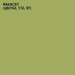 #A2AC61 - Green Smoke Color Image