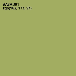 #A2AD61 - Green Smoke Color Image