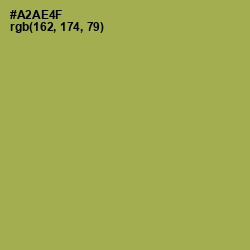 #A2AE4F - Olive Green Color Image