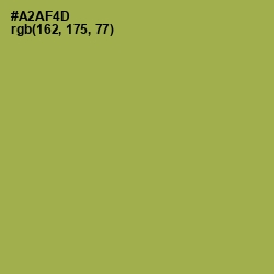 #A2AF4D - Olive Green Color Image