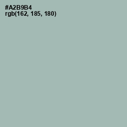 #A2B9B4 - Tower Gray Color Image