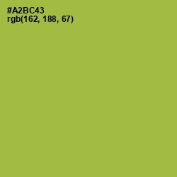 #A2BC43 - Olive Green Color Image