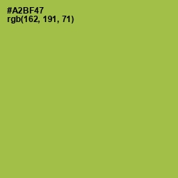 #A2BF47 - Olive Green Color Image