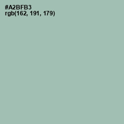#A2BFB3 - Tower Gray Color Image