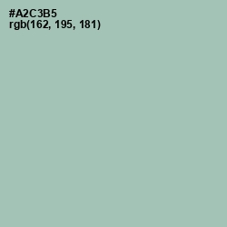 #A2C3B5 - Spring Rain Color Image