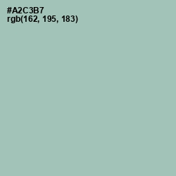 #A2C3B7 - Spring Rain Color Image