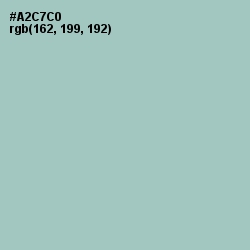 #A2C7C0 - Opal Color Image